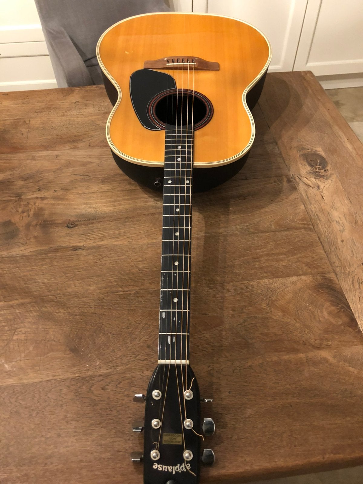Applause bowl-gitaar AA14-4 USA vintage, Muziek en Instrumenten, Snaarinstrumenten | Gitaren | Akoestisch, Ophalen, Gebruikt, Western- of Steelstringgitaar
