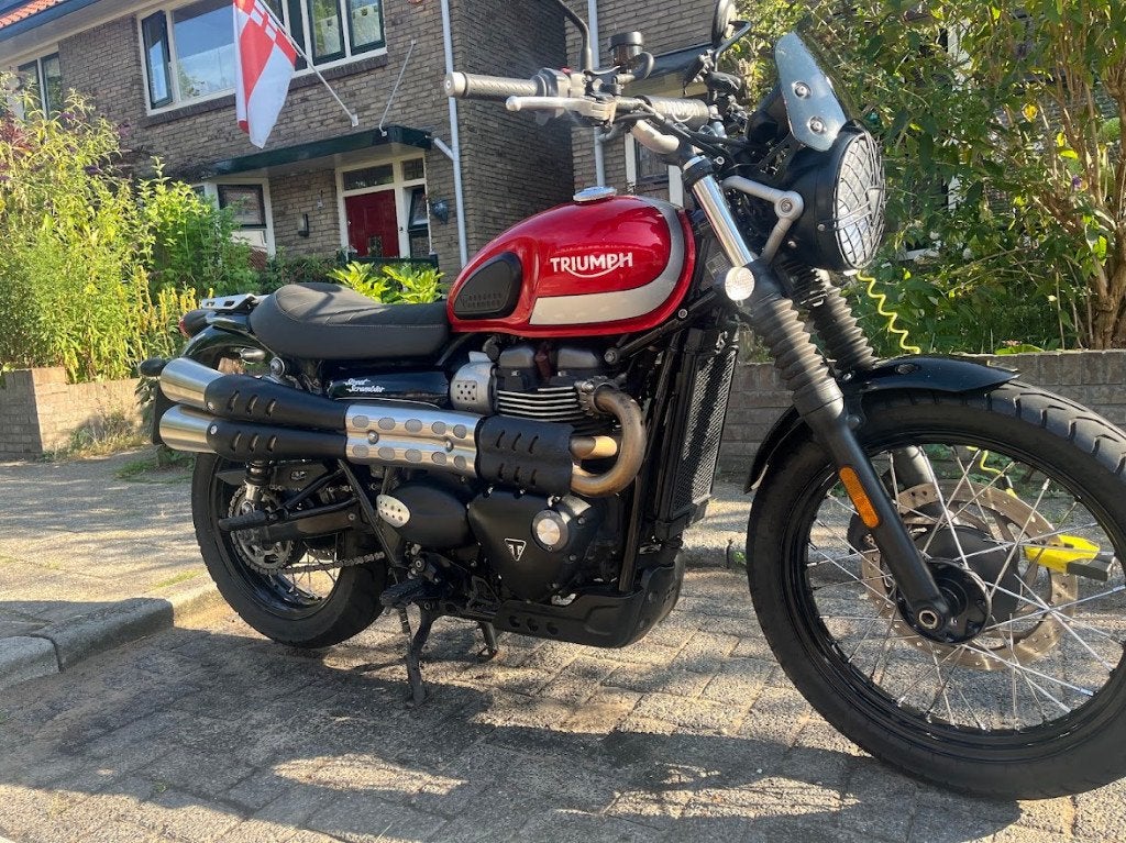 Triumph Street Scrambler - Rode Klassieker, Motoren, Motoren | Triumph, 2 cilinders, Gebruikt, 900 cc, Particulier