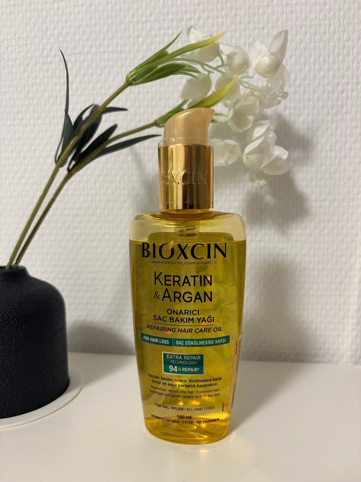 Bioxcin Keratine & Argan Haarolie, Sieraden, Tassen en Uiterlijk, Ophalen of Verzenden, Nieuw, Haarverzorger of -hersteller