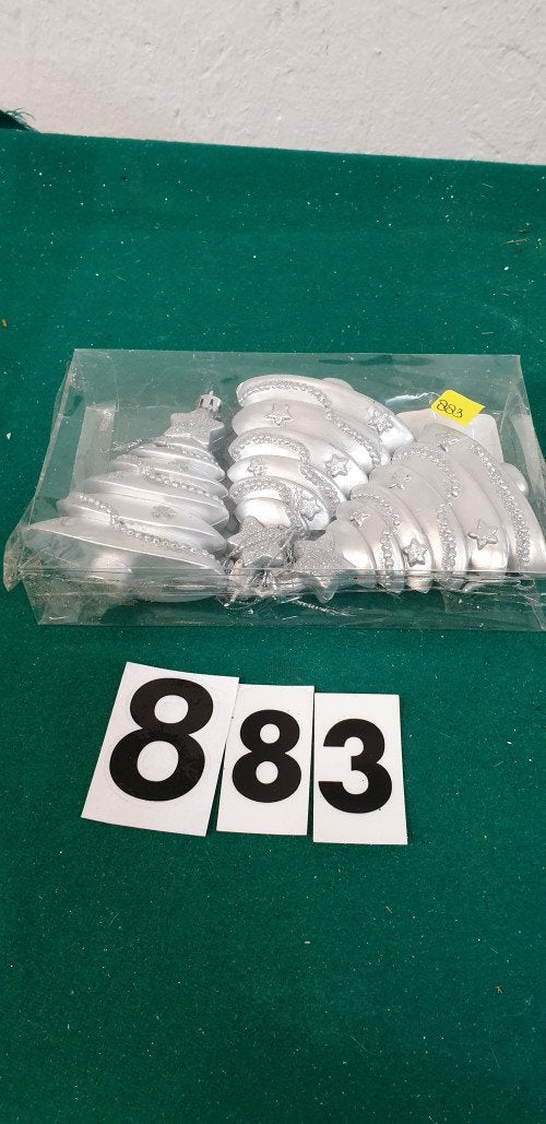 883 ] kerstboom hangers zilver, Ophalen of Verzenden, 'T Olde Gre-j, Info@toldegrej.nl, Endepoelstraat 20f Didam