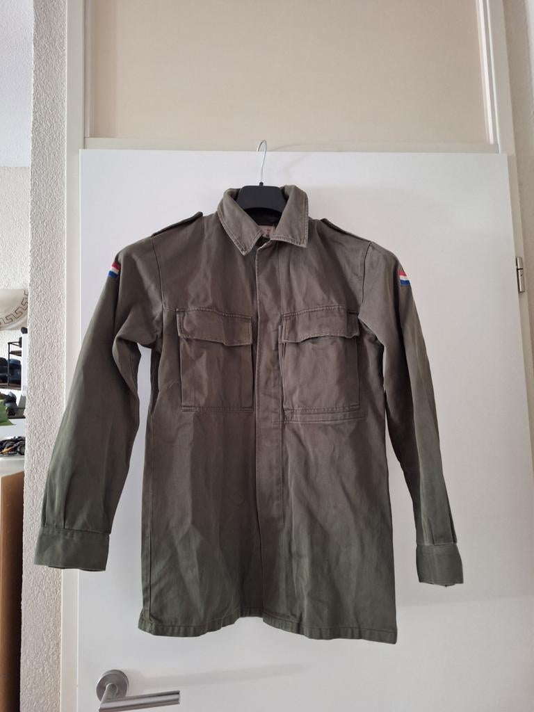 Originele legerjas met emblemen, Ophalen of Verzenden, Gedragen, Begetex
