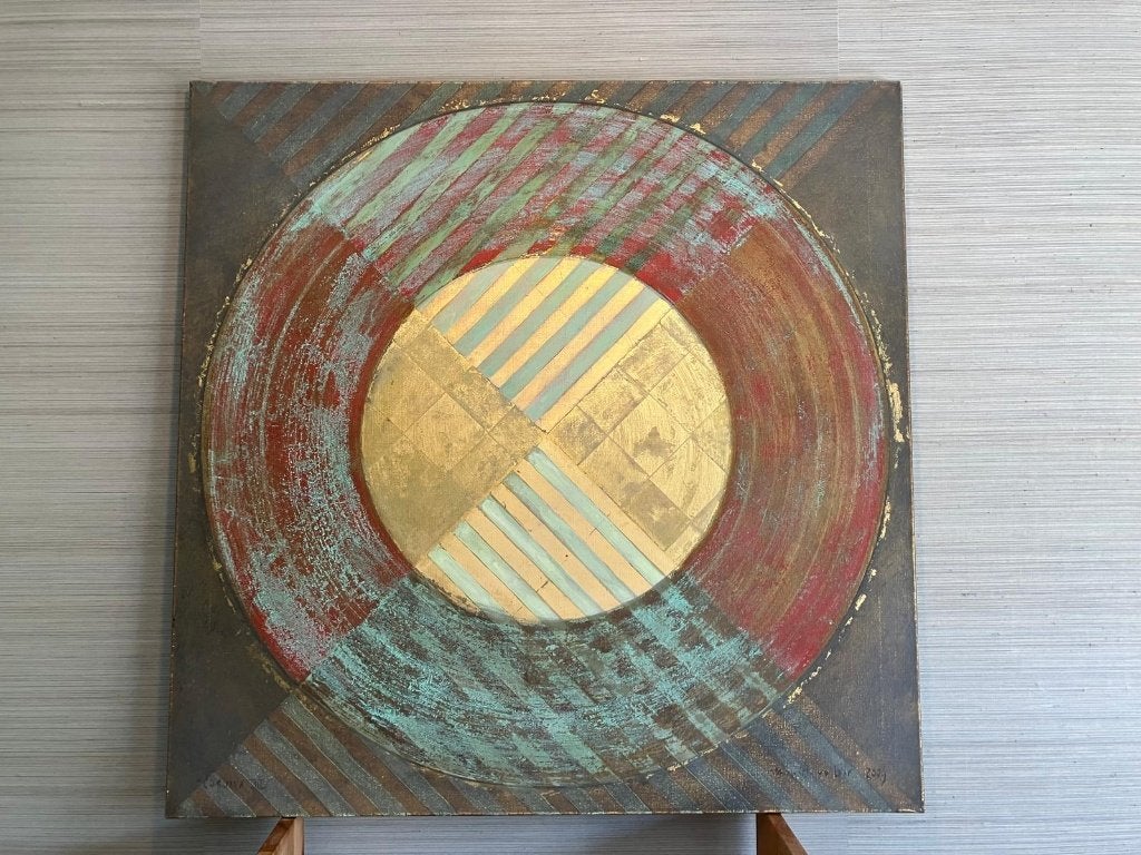 Schilderij olieverf Chakra van Michiel van Laar, Antiek en Kunst, Ophalen