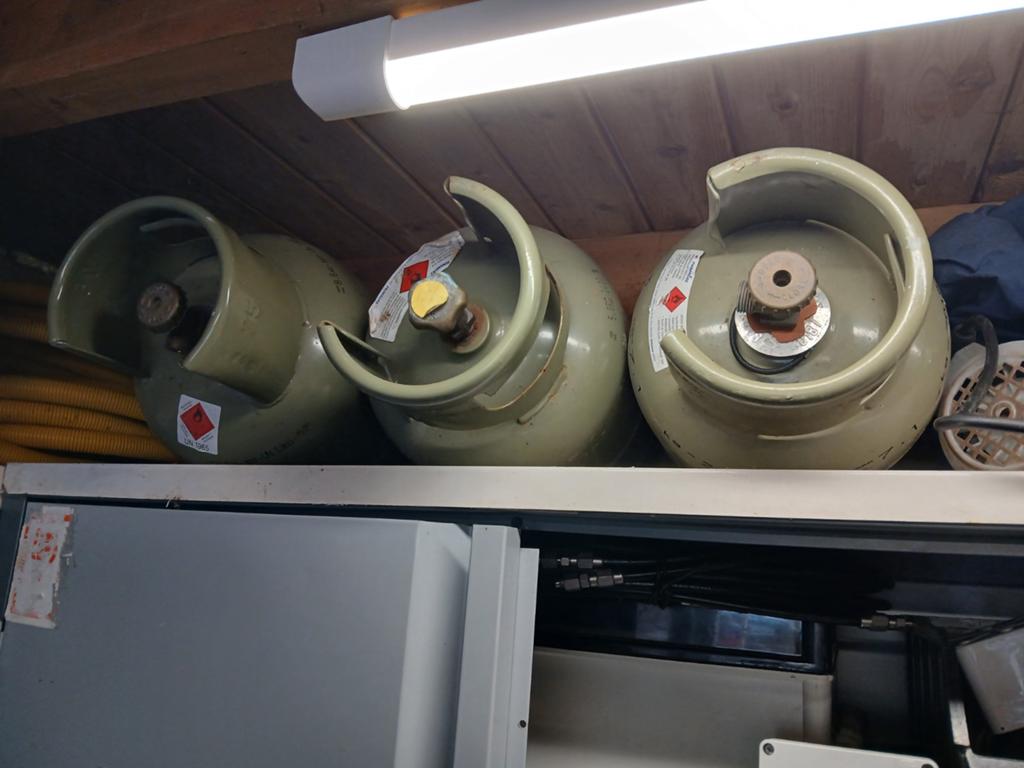 Diverse gasflessen leeg, Minder dan 20 liter, Ophalen of Verzenden, Boiler, Minder dan 3 jaar oud