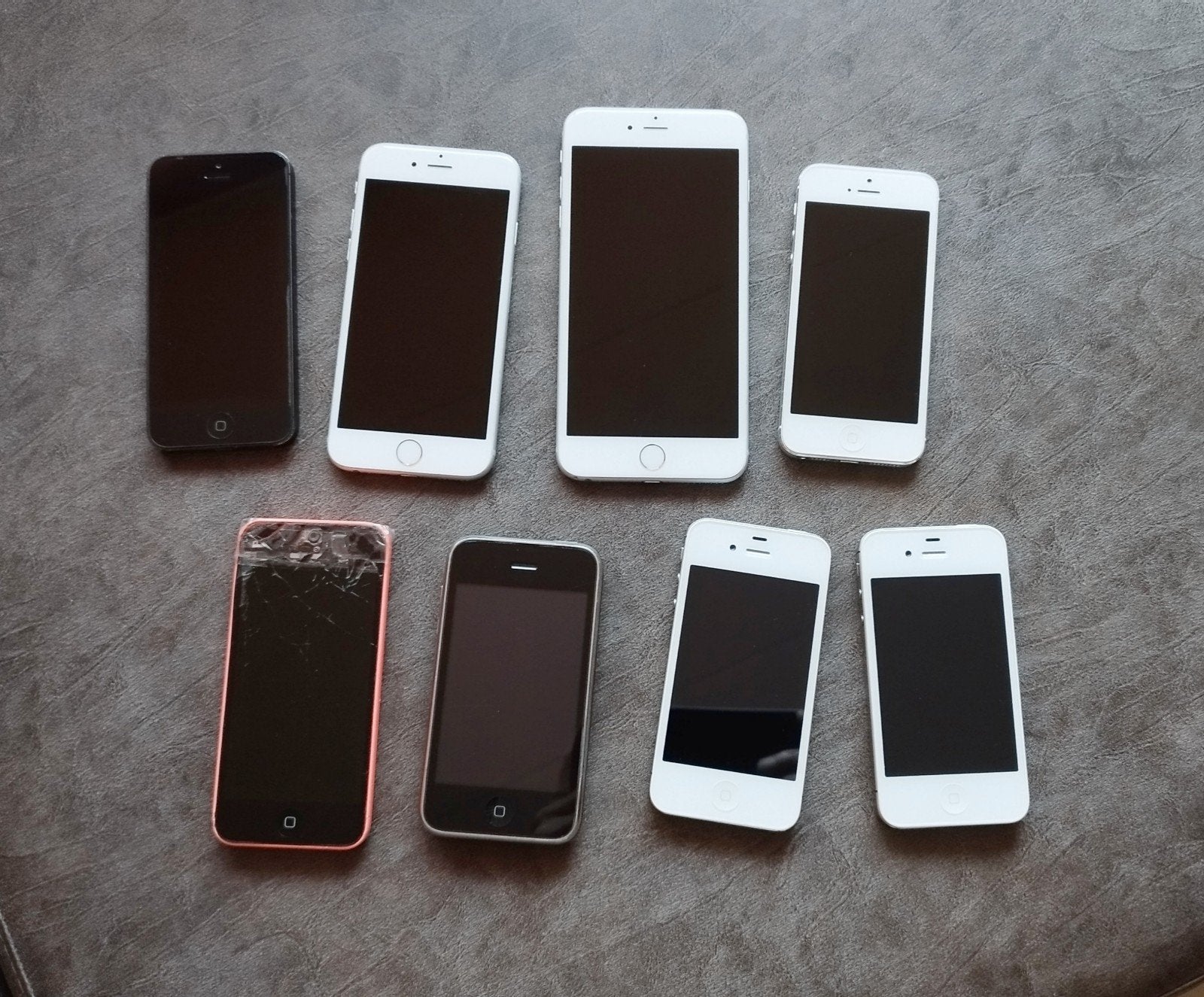 Partij diverse iPhones - ideaal voor onderdelen of reparatie, Gebruikt, Wit, Ophalen of Verzenden, Zonder simlock