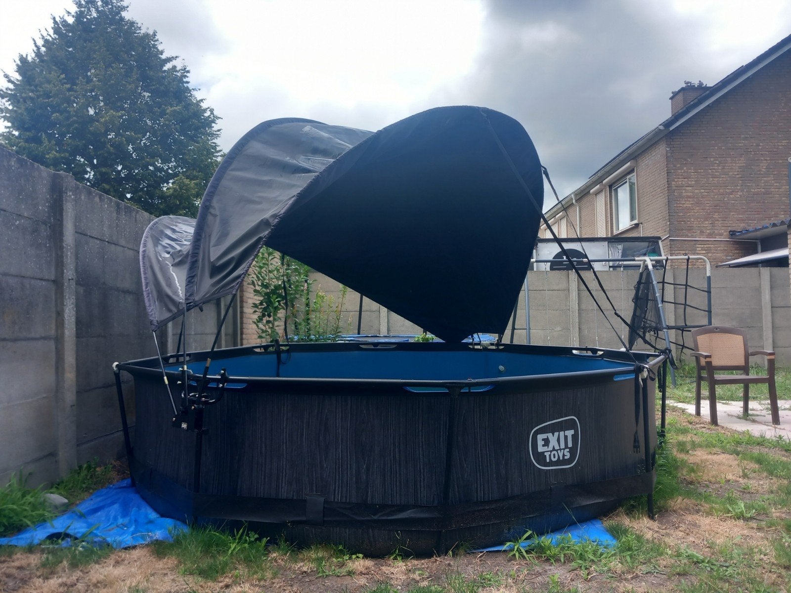 Zwembad 3 meter diameter. Met paraplu, Ophalen, Minder dan 80 cm, Rond, 300 cm of meer