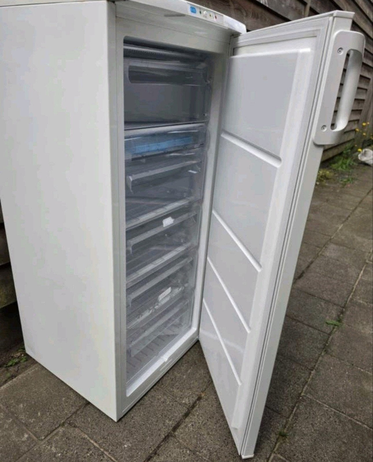 Vrijstaande zanussi vrieskast met lades, Gebruikt, Minder dan 60 cm, Vrijstaand, Ophalen