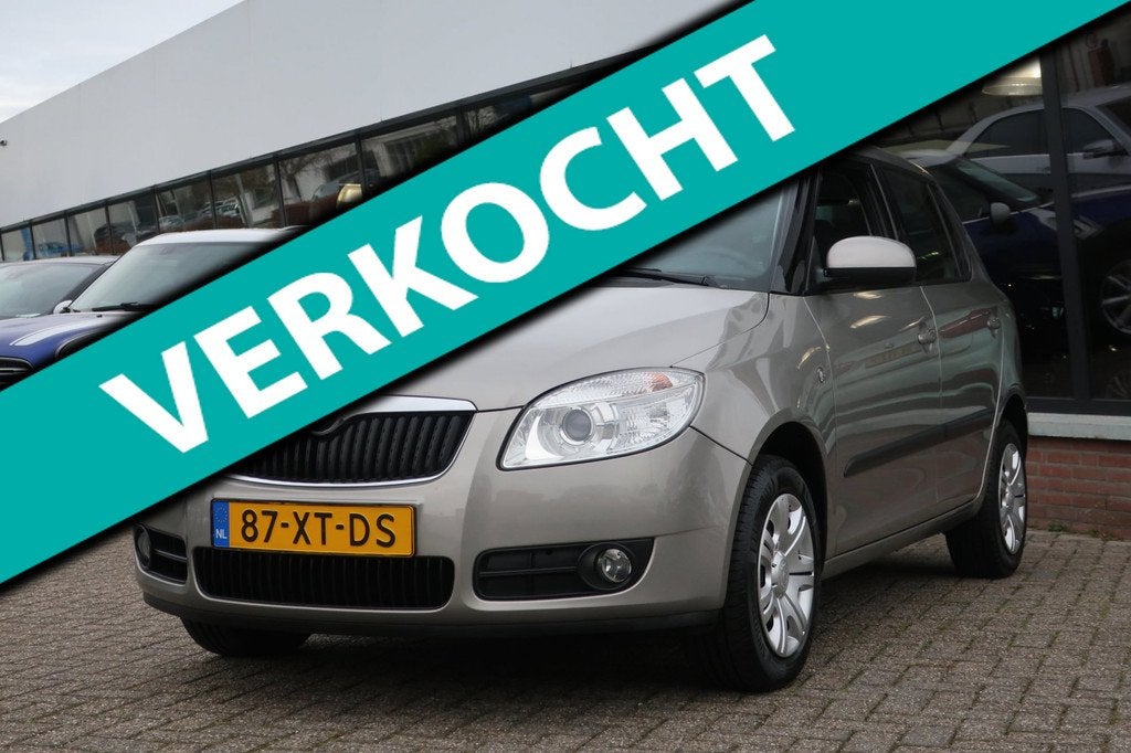 Skoda Fabia 1.4-16V Ambiente 2e EIG_AIRCO_CRUIS_5-DEURS _NAP, Auto's, Skoda, Voorwielaandrijving, 4 cilinders, Beige, Origineel Nederlands