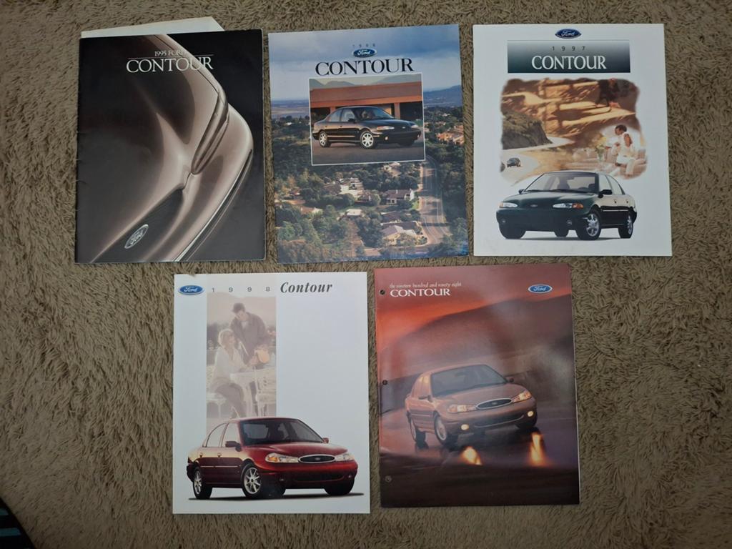 Lot autofolders Ford Contour USA, Verzenden, Zo goed als nieuw, Ford