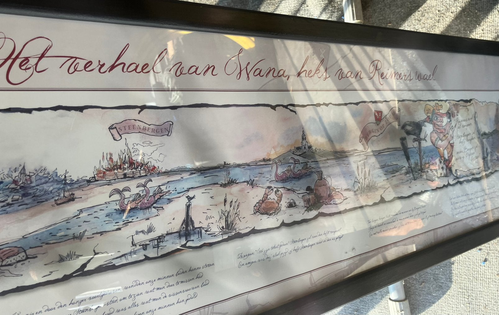 Bergen op Zoom ,schilderij WANA heks Reimerswaal, Ophalen, Zo goed als nieuw, Jongen of Meisje