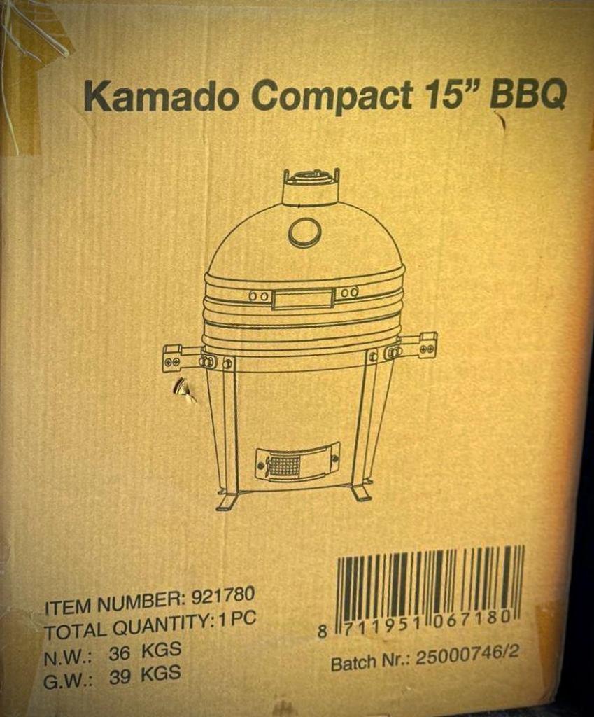 Kamodo BBQ, blauw nieuw in doos, Tuin en Terras, Houtskoolbarbecues, Ophalen, Nieuw, Kamado, Met accessoires