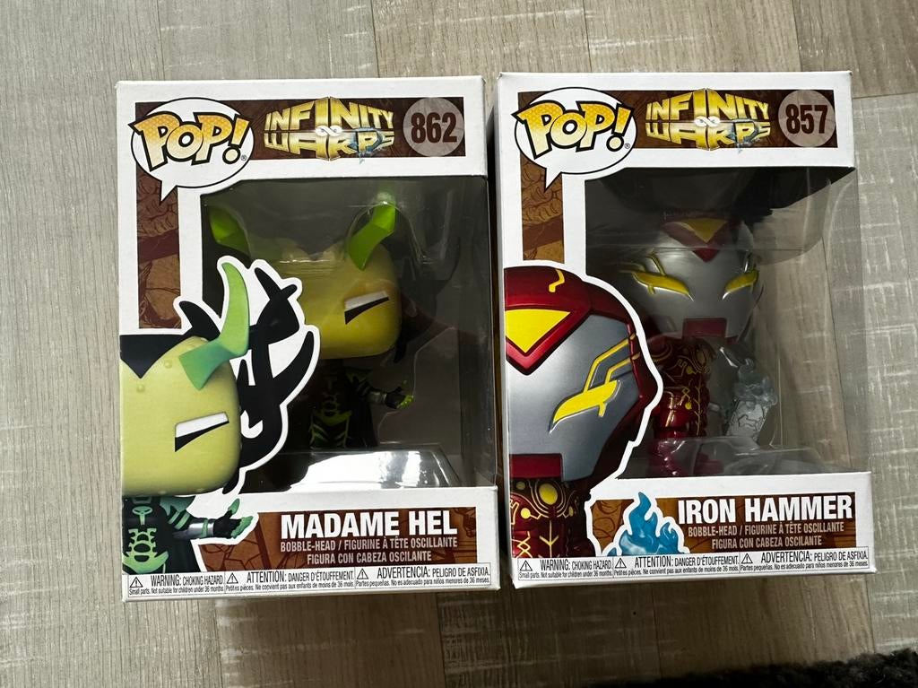 FunkoPop 2x Marvel Infinity warps 857 en 862, Ophalen, Zo goed als nieuw