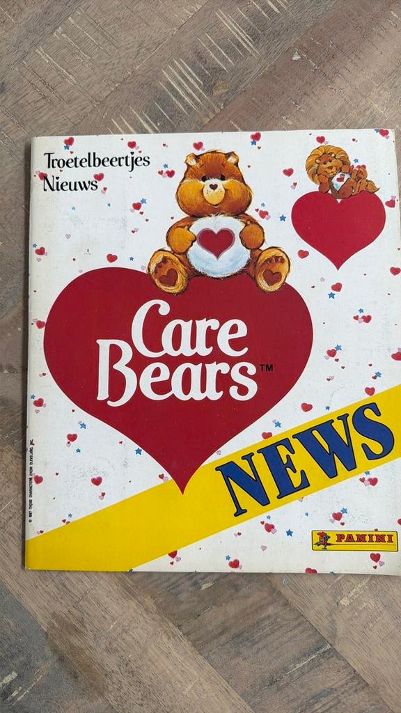 Panini compleet album care bears news, Verzenden, Zo goed als nieuw, Meerdere stickers
