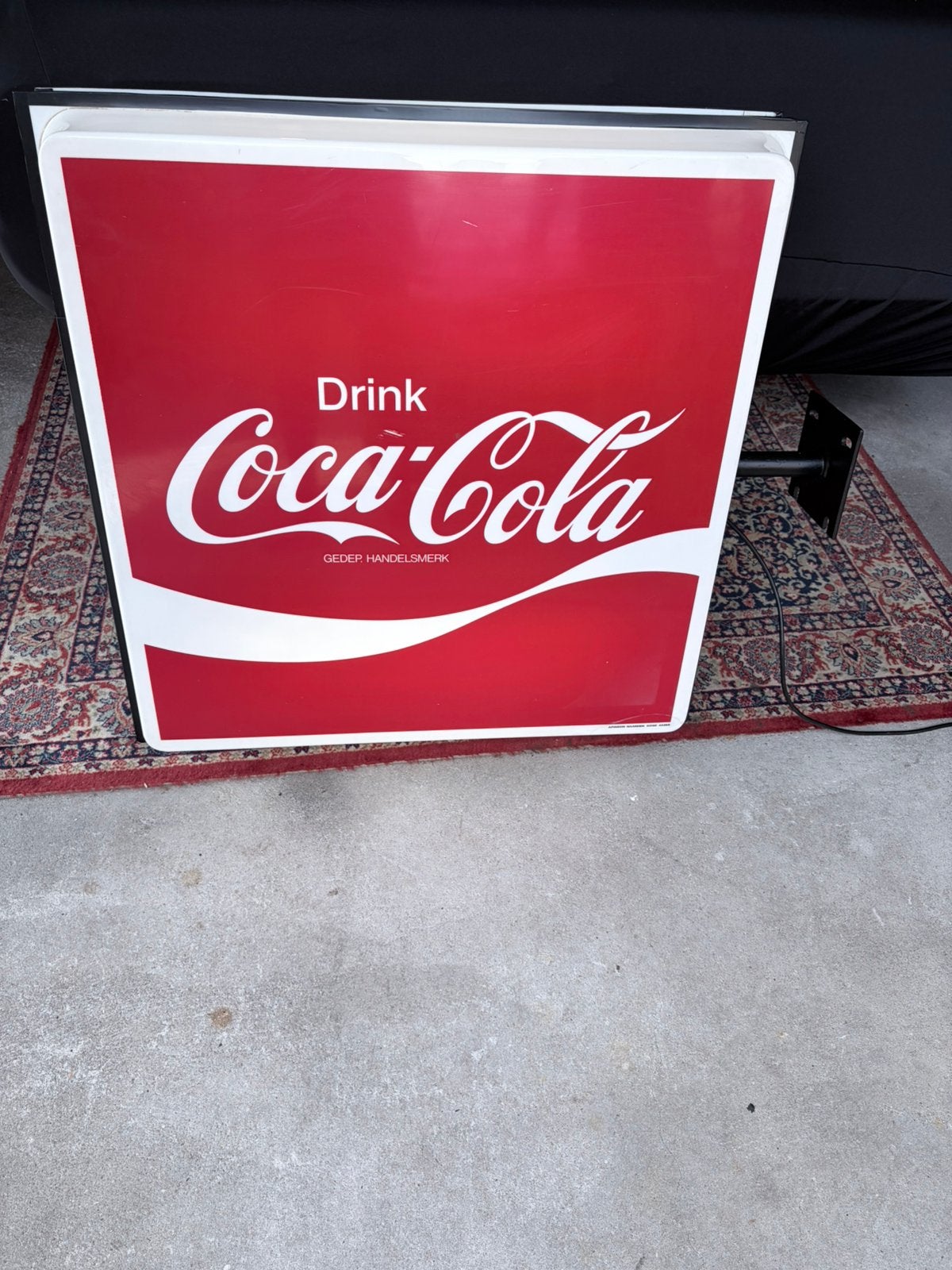 vintage Coca-Cola lichtbak, Ophalen, Gebruikt, Lichtbak of (neon) lamp