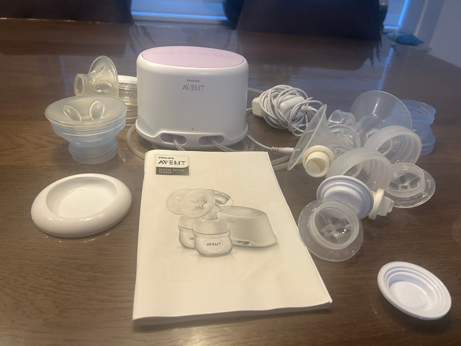 Philips Avent Dubbele Elektrische Borstkolf SCF334/02, Dubbelzijdig, Borstkolf, Zo goed als nieuw, Philips Avent