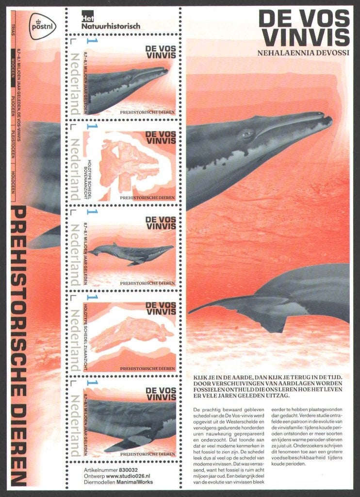 Postzegels Prehistorische dieren: De Vosvinvis, Ophalen of Verzenden, Na 1940, Postfris