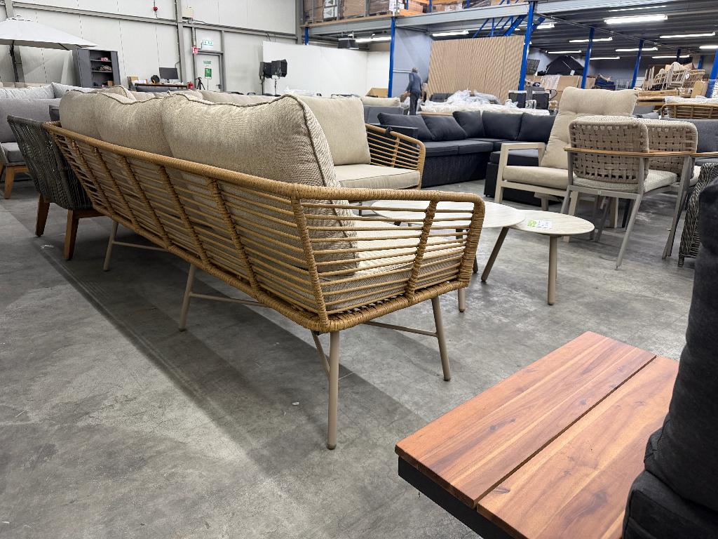 Flow/Telissa hoek loungeset | beige | 210x210cm, Ophalen, 5 zitplaatsen, Aston Martinlaan 36, Bank