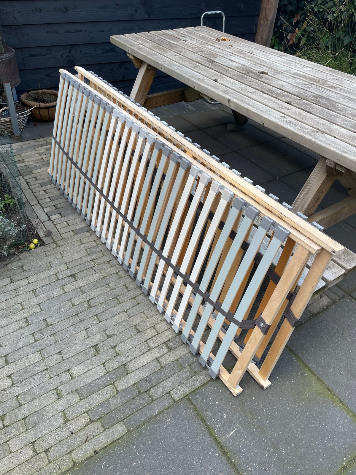 IKEA Lattenbodems (2x 70x200) voor 140x200 bed, Gebruikt, 70 cm of minder, Tweepersoons, Ophalen of Verzenden