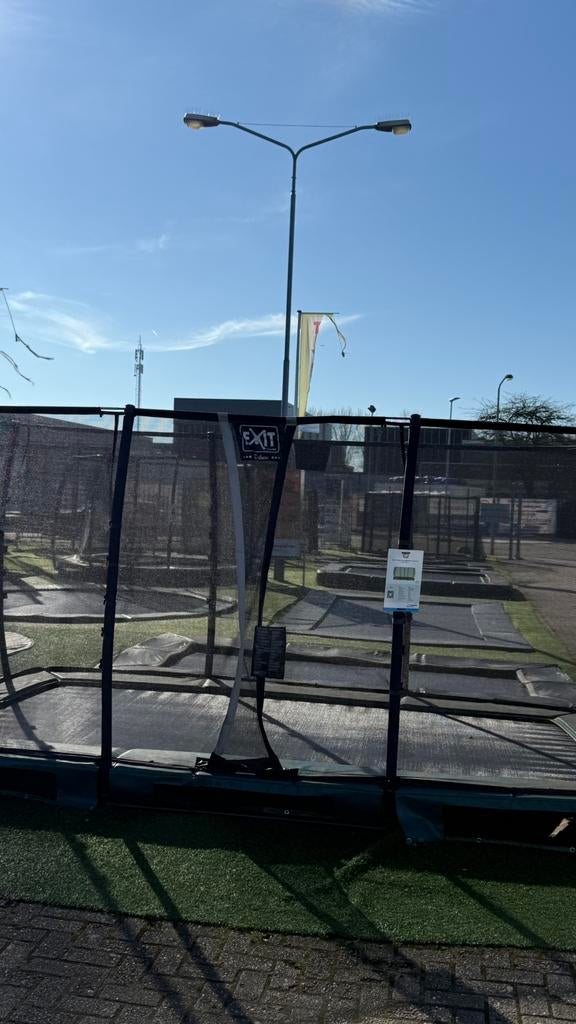 Showmodel Trampoline Inground 427x244 rechthoek, Ophalen, Zo goed als nieuw