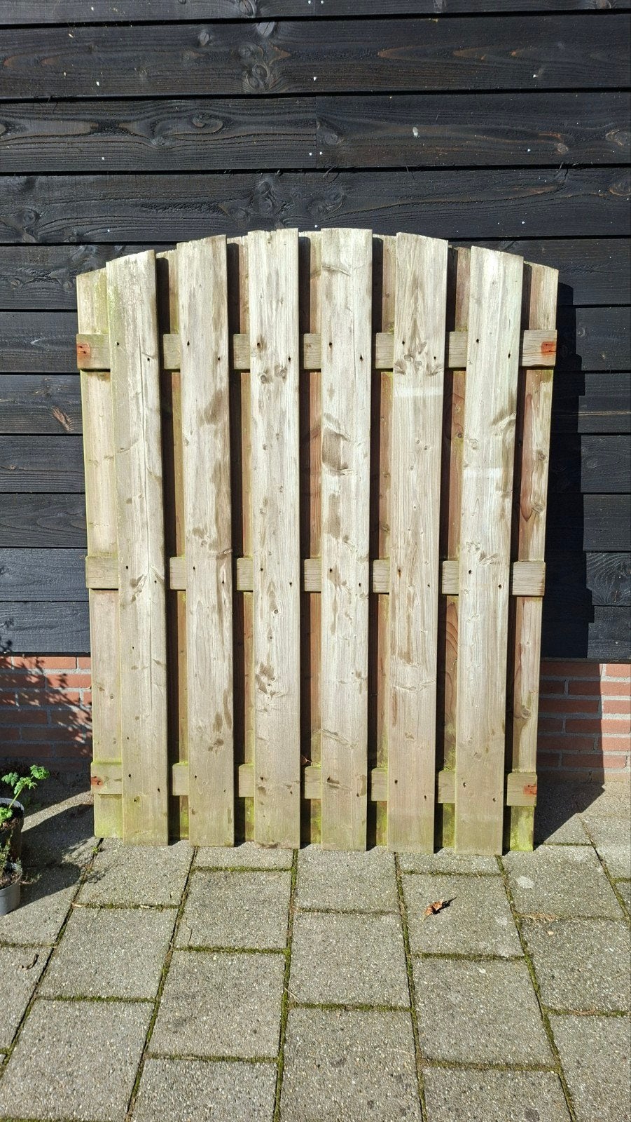 2x schuttingdeel 1x deur, Tuin en Terras, Ophalen of Verzenden, Hout, Minder dan 3 meter, 1 tot 2 meter