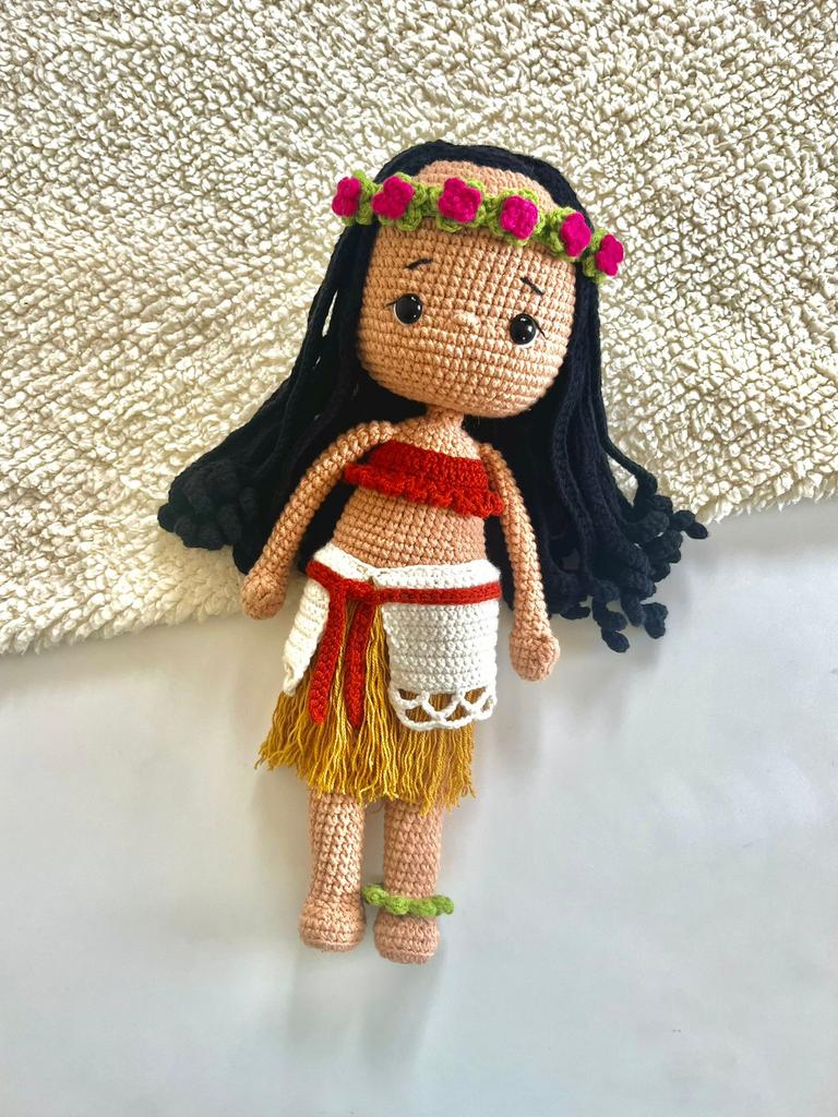 Amigurumi moana, Hobby en Vrije tijd, Ophalen of Verzenden, Zo goed als nieuw
