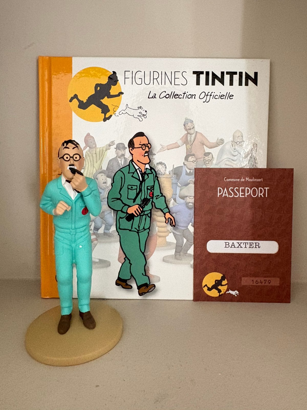 Kuifje/Tintin beeld Baxter Moulinsart, Verzamelen, Stripfiguren, Ophalen of Verzenden, Kuifje, Zo goed als nieuw, Beeldje of Figuurtje