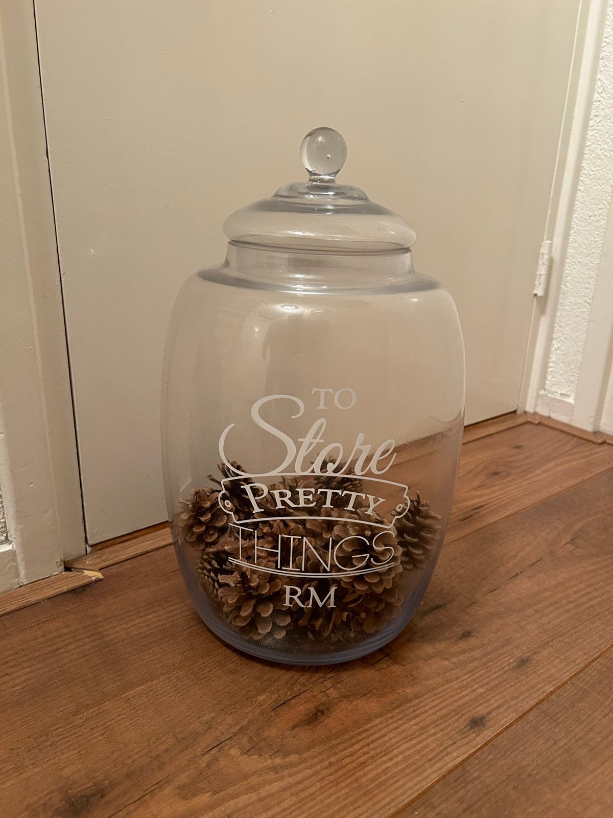 Rivièra Maison Grote Glazen Pot - Multifunctioneel, Ophalen, Zo goed als nieuw, Glas, Landelijk
