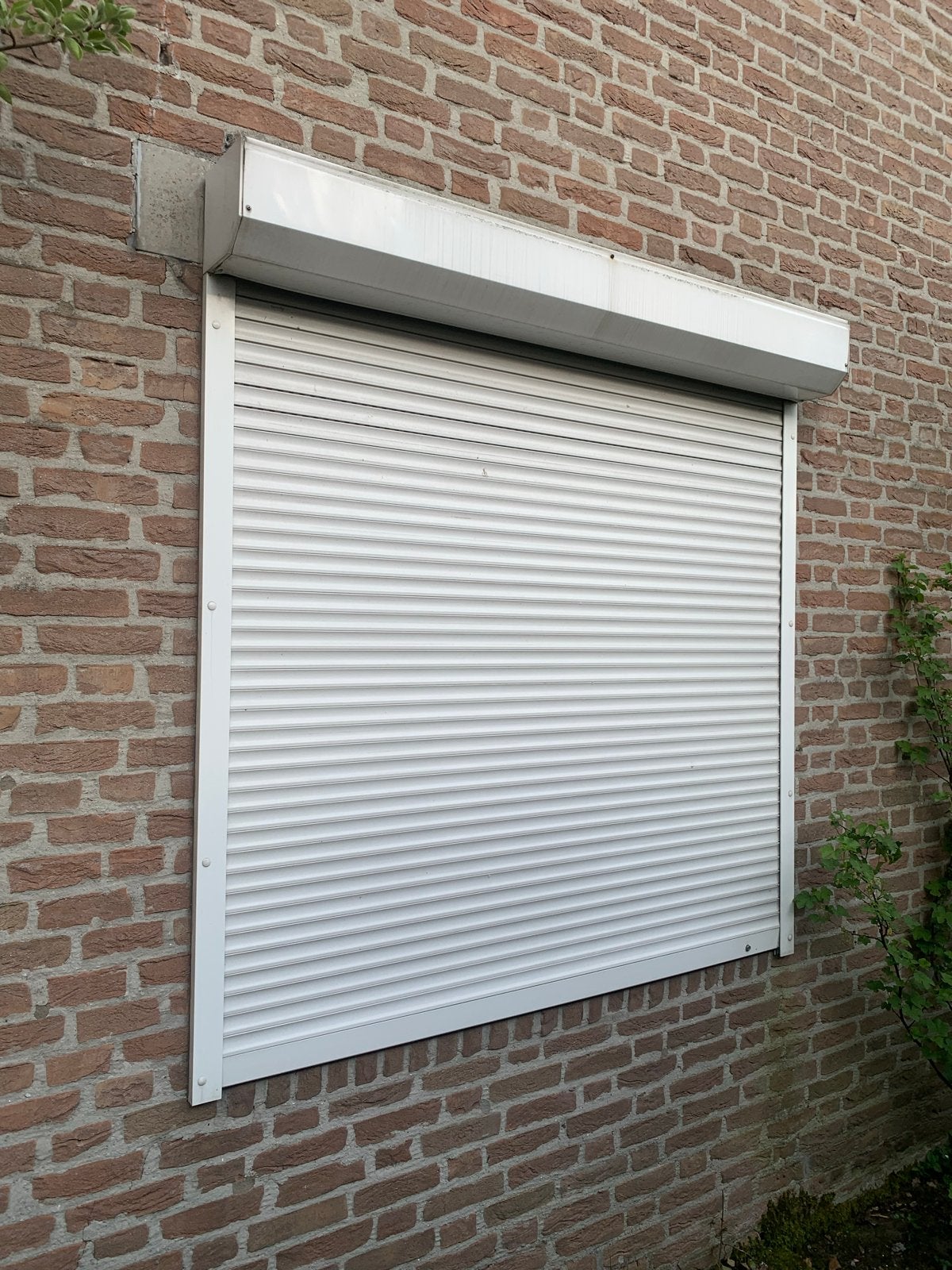 Handbediend rolluik - Wit, Gebruikt, 150 tot 200 cm, Ophalen of Verzenden, Wit