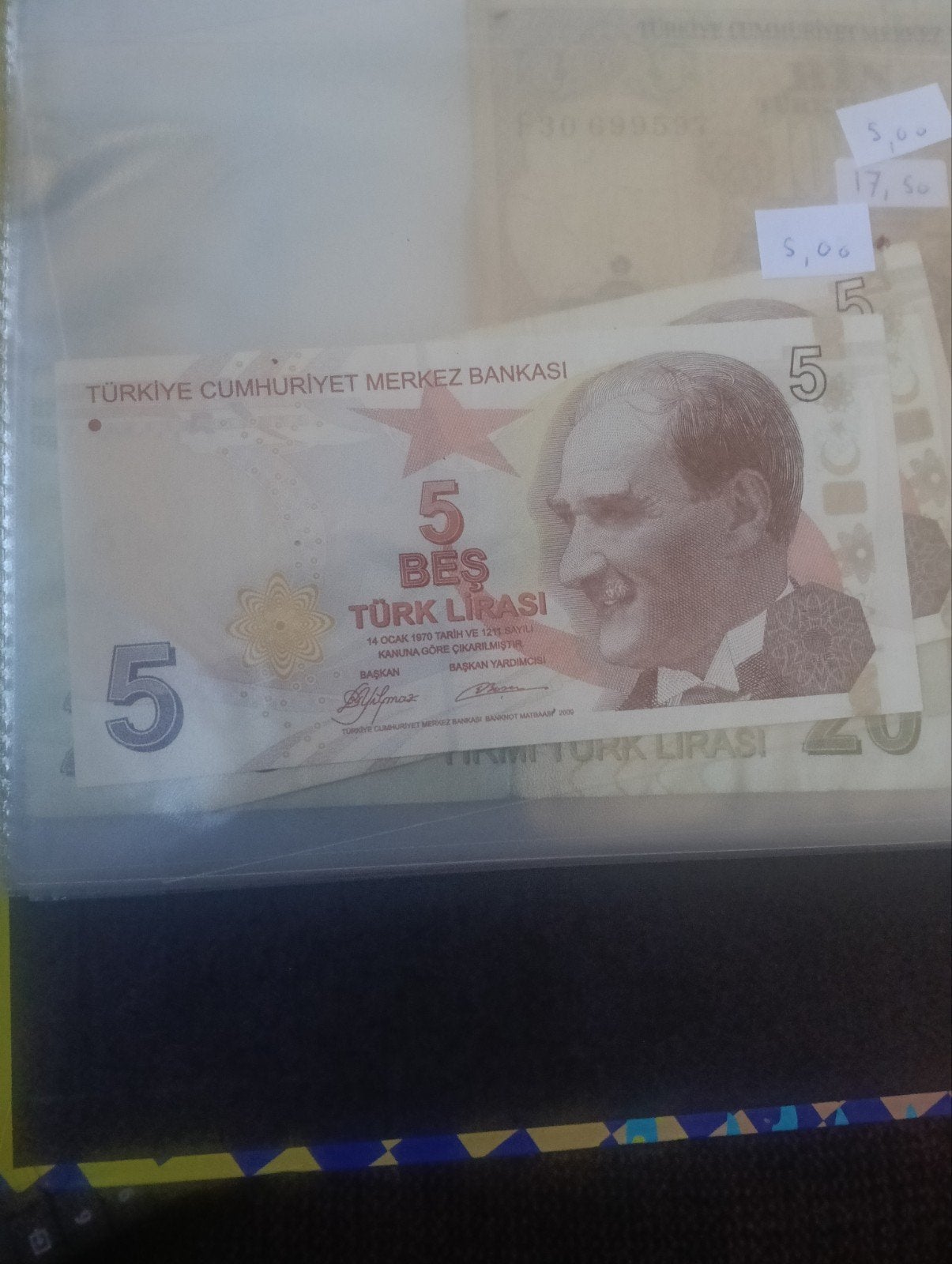 Turkse 5 Lira Bankbiljet - Zeldzaam verzamelobject, Postzegels en Munten, Bankbiljetten | Oceanië, Ophalen of Verzenden, Los biljet