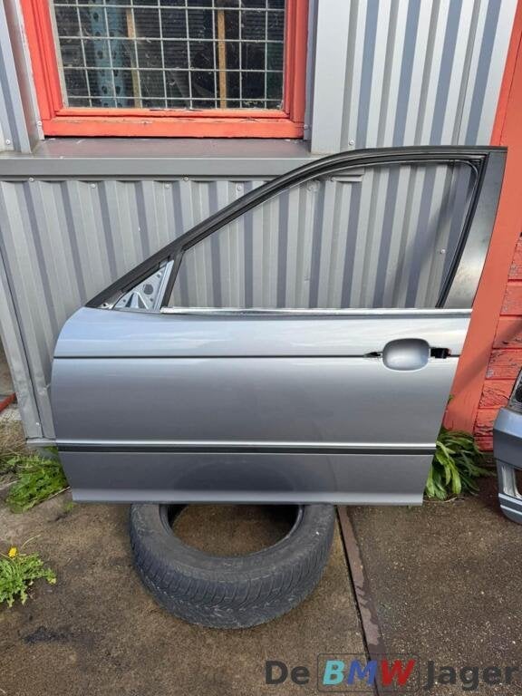 Portier linksvoor grijs BMW 3-serie E46 41517034151, Auto-onderdelen, Gebruikt, Deur, Voor, Ophalen of Verzenden