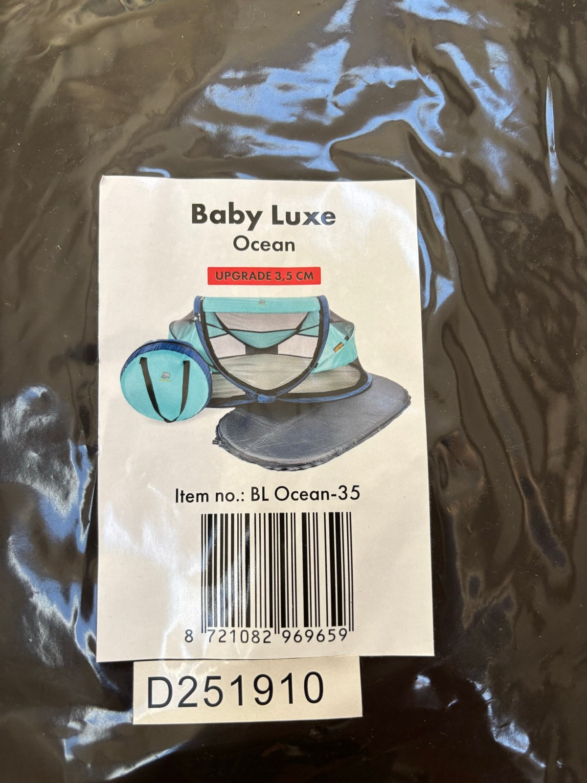 Baby Luxe Ocean Reisbedje - Nieuw in verpakking, Kinderen en Baby's, Babywiegjes en Ledikanten, Ophalen of Verzenden, Nieuw, Reisbedje