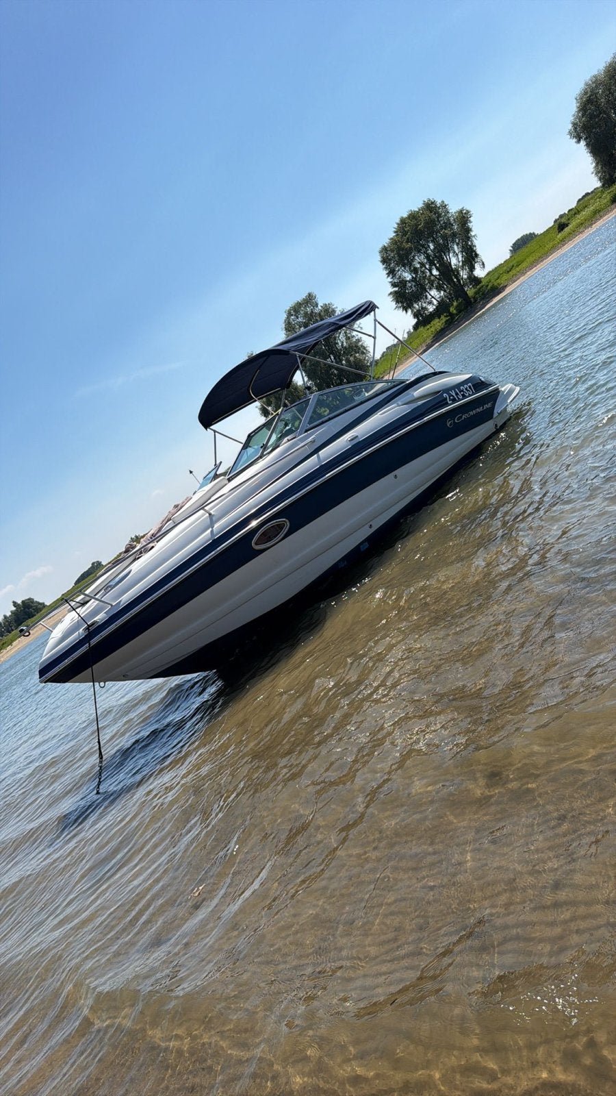 Crownline 230 CCR uit 2007 met 300 PK en trailer, Benzine, Overige merken, Gebruikt, Binnenboordmotor