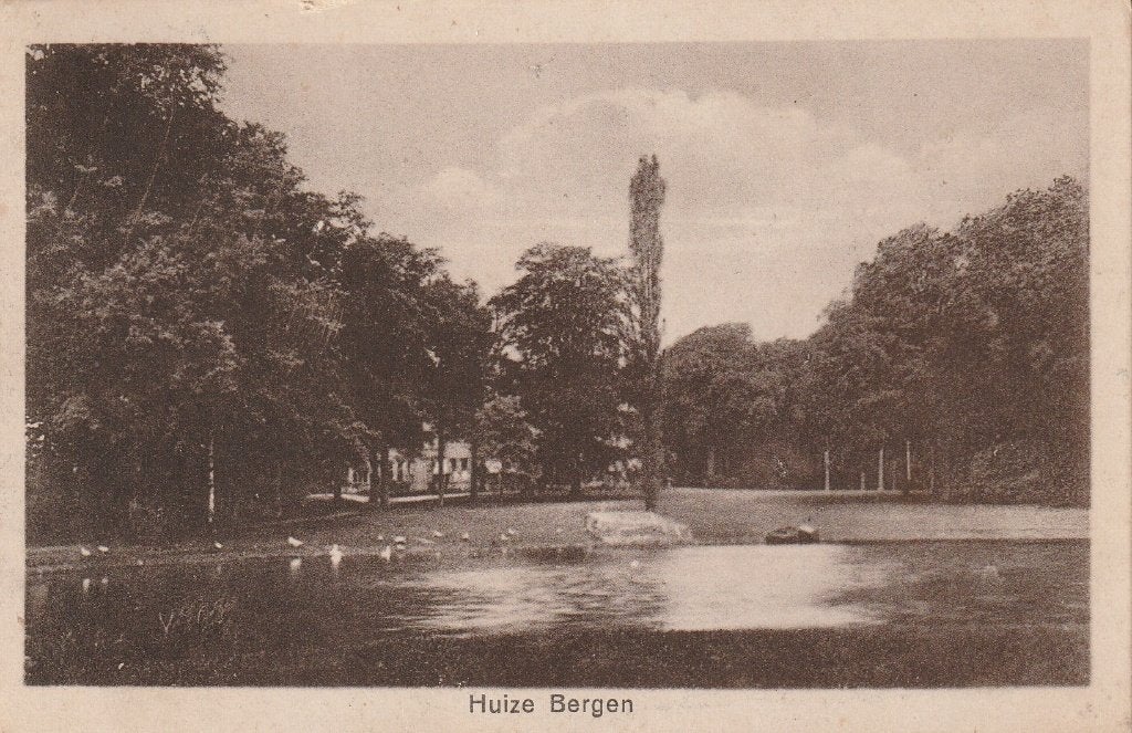 Bergen   Huize Bergen, Verzamelen, Ansichtkaarten | Nederland, Ophalen of Verzenden, Voor 1920, Gelopen, Noord-Holland