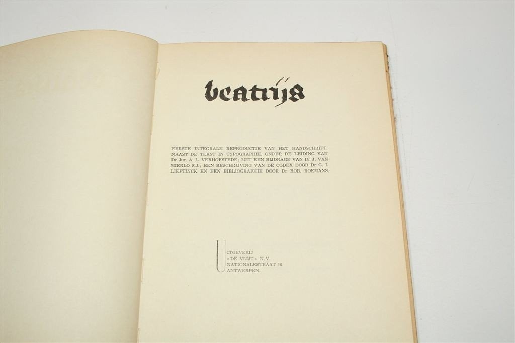 Beatrijs 1947 — Handschrift naast Tekst + Nota\'s, Ophalen of Verzenden, Gelezen