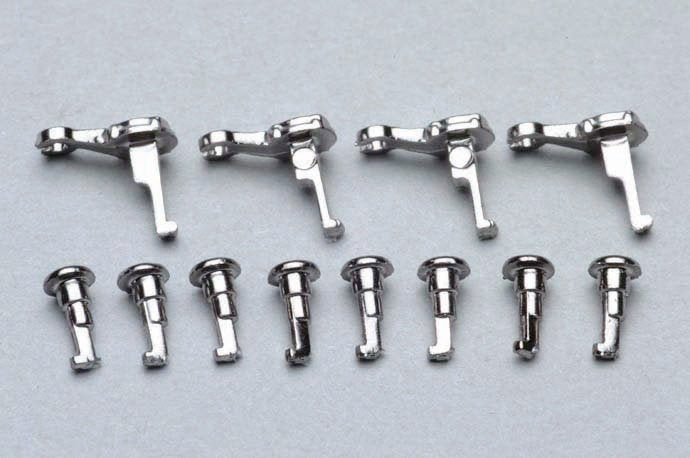 Piko 56083 - Kurbelbol.(8x) +Gegenkur.(4x) Zilber/Zilver, Piko, Nieuw, Info@modeltrein-onderdelen.nl, Piko