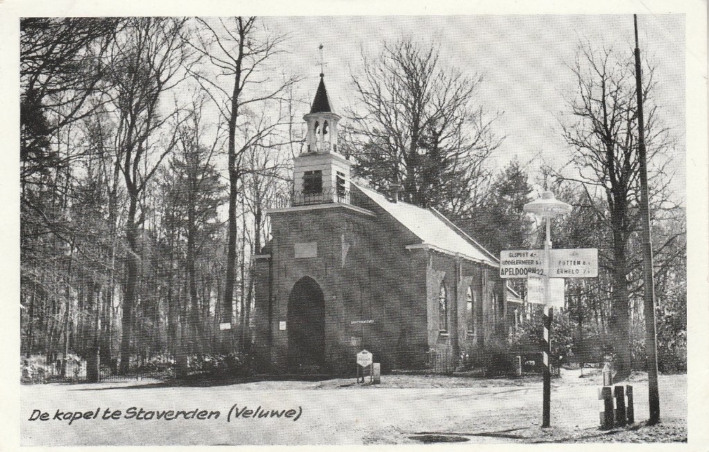 Staverden    oud ANWB Bord, Ophalen of Verzenden, 1940 tot 1960, Ongelopen, Gelderland
