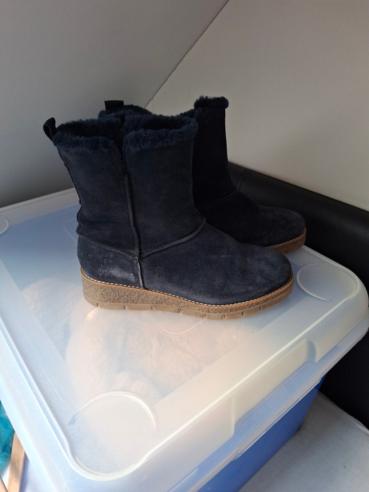 S.Oliver laarsjes - Maat 37 - Donkerblauw, Kleding | Dames, Ophalen, Blauw, Lage of Enkellaarzen, S.Oliver