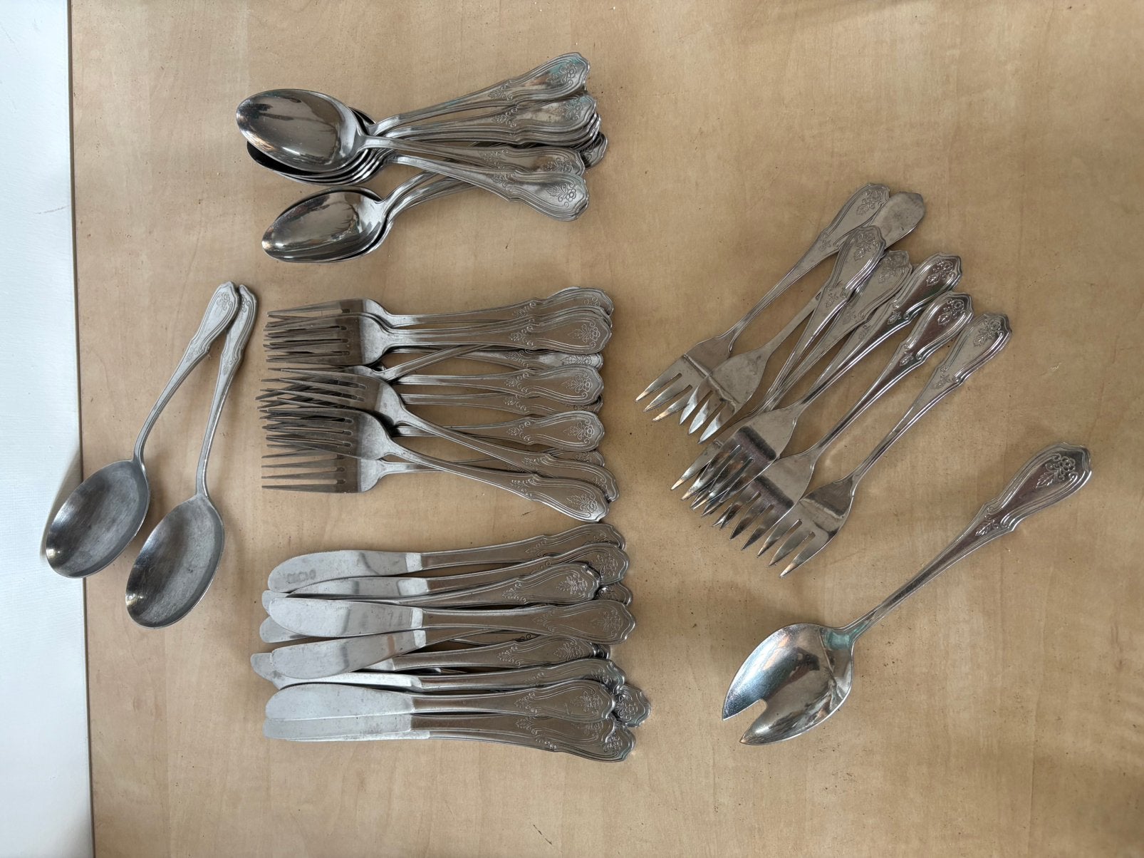 Grote set Nirosta Edelstaal bestek - 40 stuks, Ophalen of Verzenden