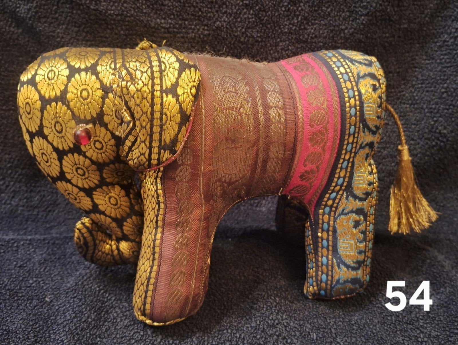 Decoratieve stoffen olifant, handgemaakt, Oosters, Meerkleurig, Ophalen of Verzenden, Textiel, Oosters