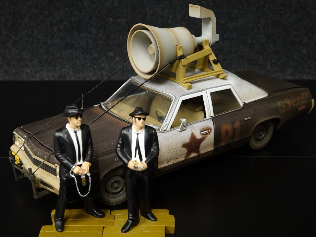 AutoWorld 1:18 Dodge Monaco Blues Brothers + Jake en Elwood, Overige merken, AutoWorld, Auto, Onbekend