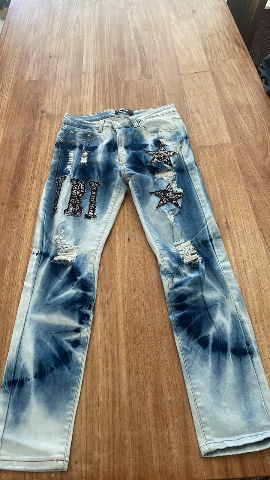 Amiri-Jeans maat 30-32, Ophalen of Verzenden, Zo goed als nieuw, Blauw, W32 (confectie 46) of kleiner