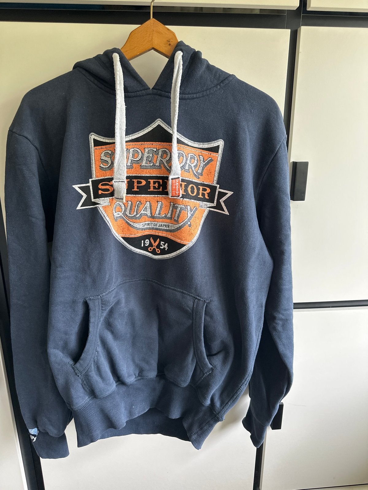 Superdry hoodie heren maat M, Ophalen of Verzenden, Gedragen, Maat 48/50 (M), Blauw