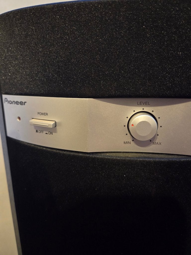 Pioneer S-W150S-K Actieve Subwoofer, Ophalen, Zo goed als nieuw, Pioneer, Geschikt voor surround/home cinema