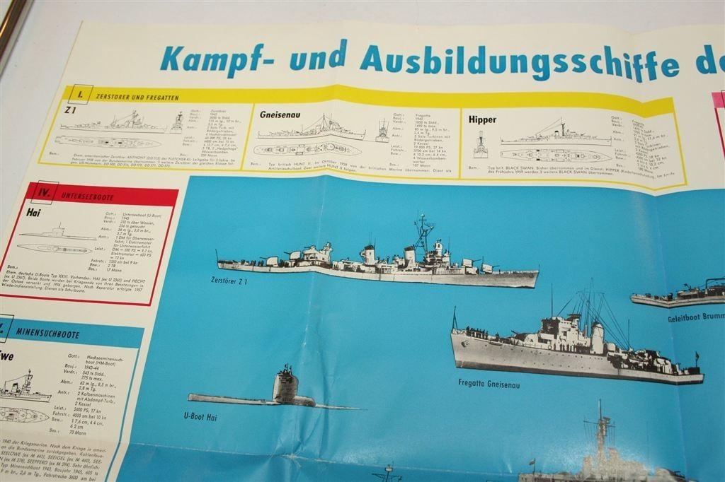 Schaars, Bundesmarine 1959 — Grote Uitklapposter, Boeken, Oorlog en Militair, Ophalen of Verzenden, Tweede Wereldoorlog, Gelezen