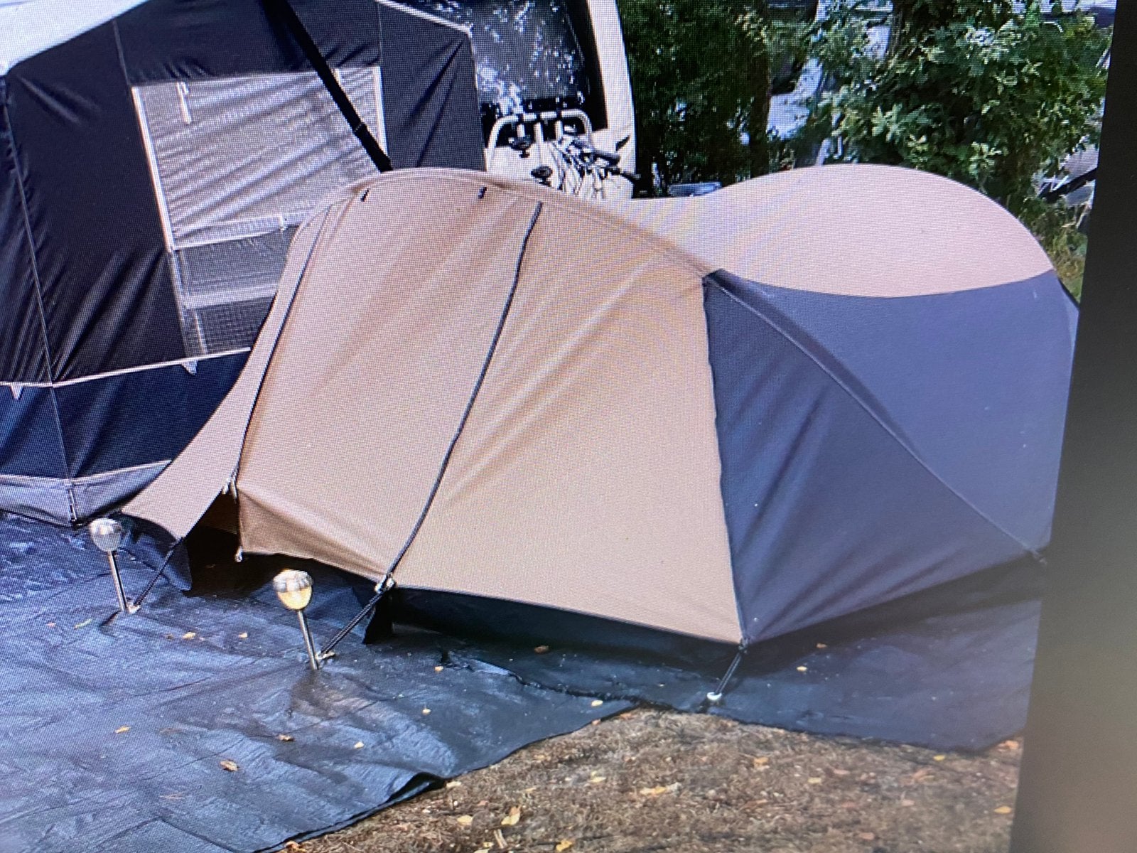 Poolvos tent, Caravans en Kamperen, Ophalen of Verzenden, Zo goed als nieuw