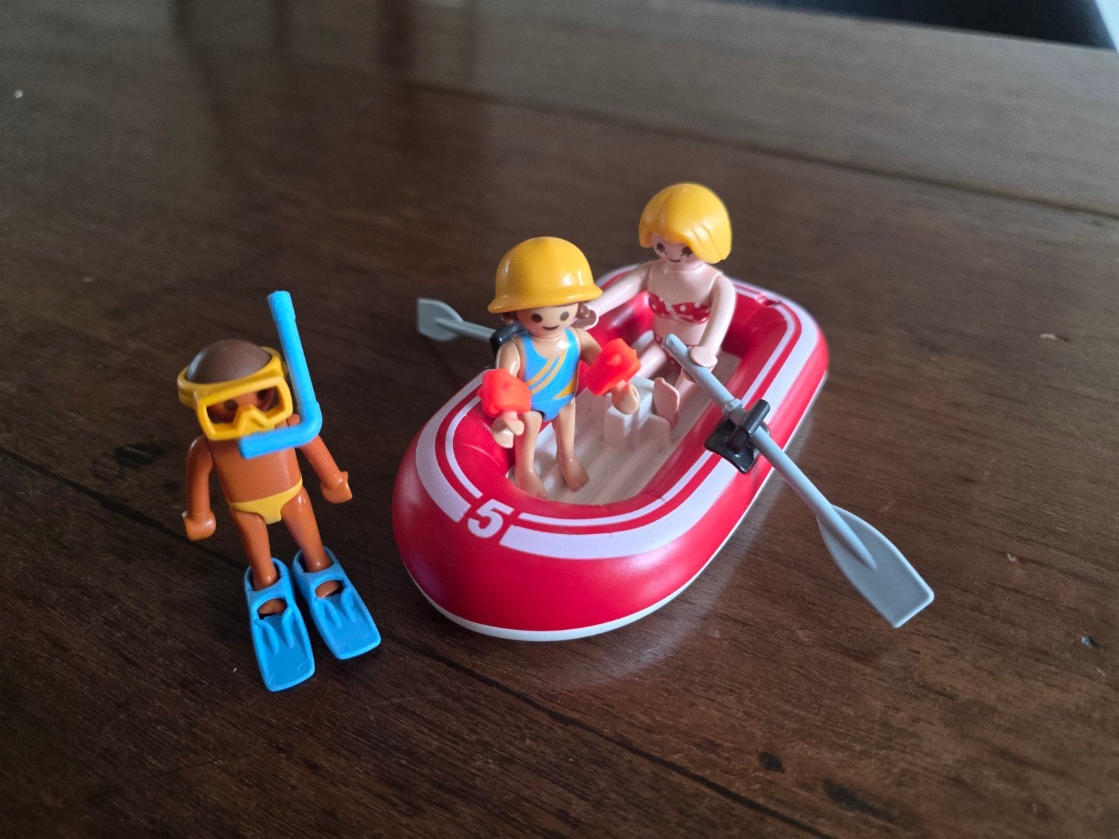 Playmobil 5439 Toeristen met rubberboot - Complete set, Gebruikt, Complete set, Ophalen of Verzenden, Summer fun