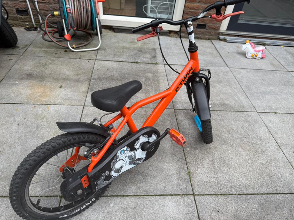 Mooi kinderfiets, 16 inch, Fietsen en Brommers, Fietsen | Kinderfietsjes, Ophalen of Verzenden, Zo goed als nieuw, 16 tot 20 inch
