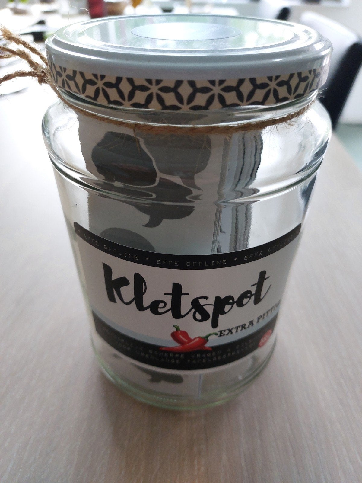 Kletspot Extra Pittig - Nieuw in pot, Ophalen of Verzenden, Nieuw, Meerkleurig, Glas