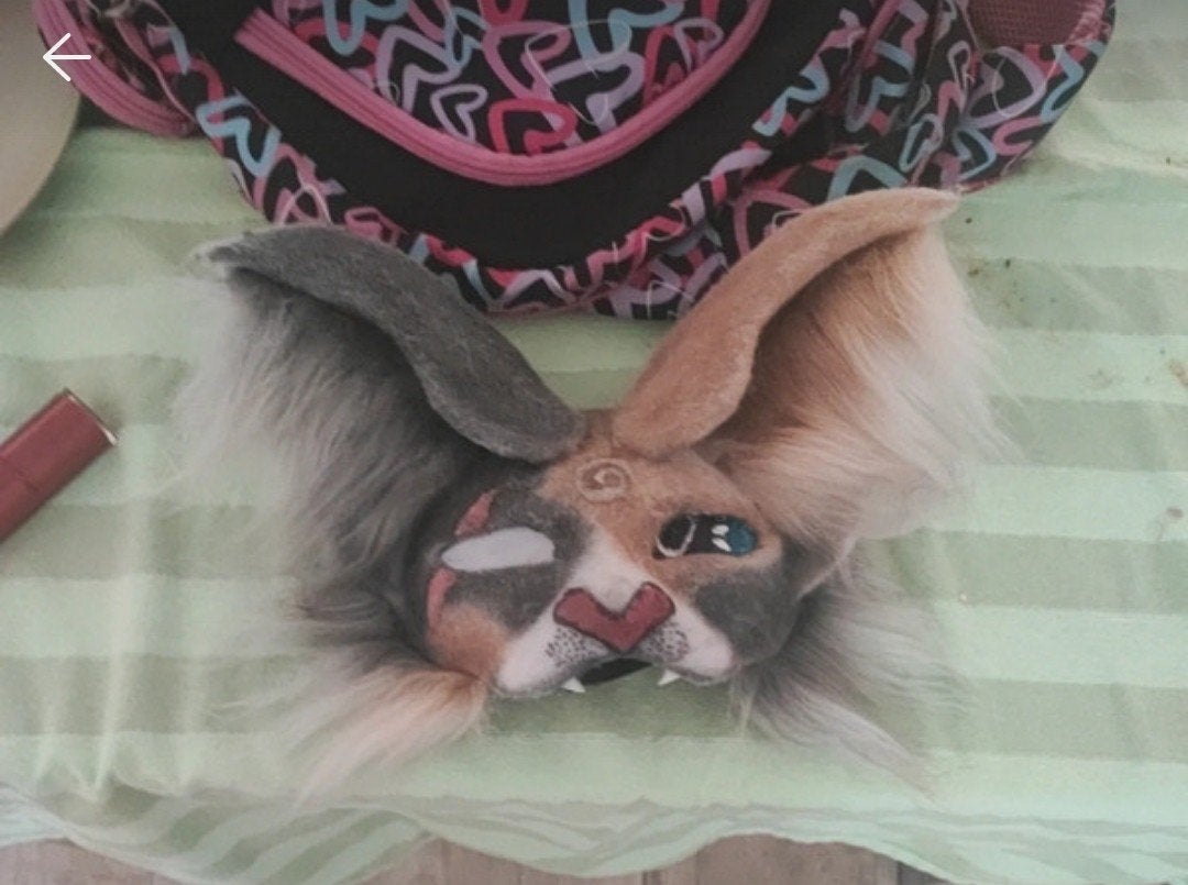 Katten masker met oren - cosplay/verkleed, Ophalen of Verzenden, Gebruikt, Toneelattributen of Onderdelen