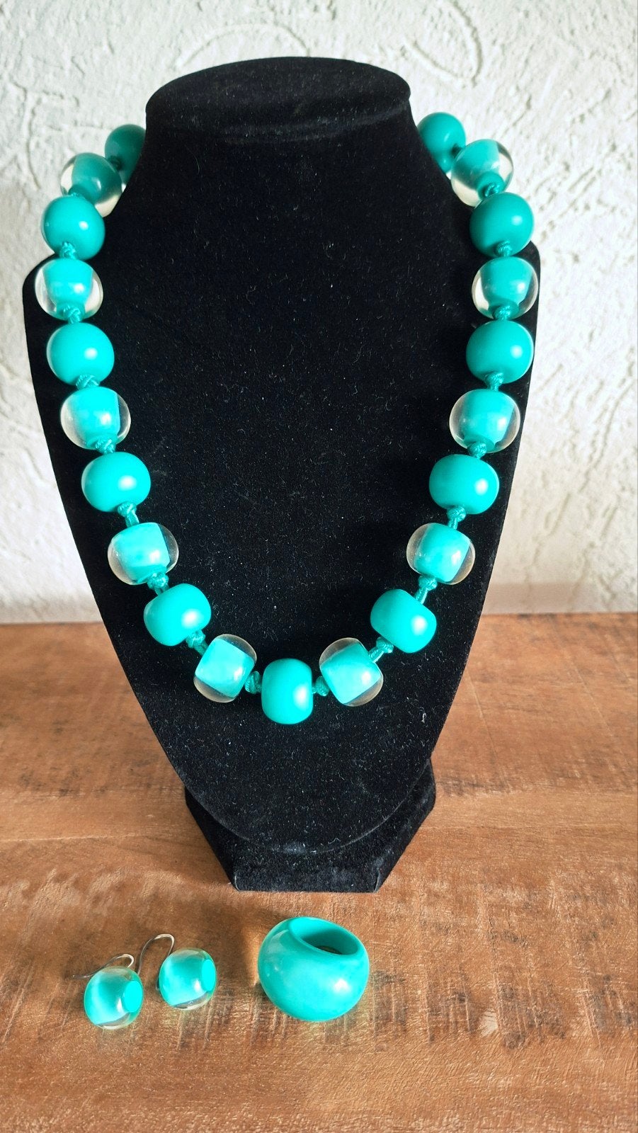 Zsiska set -  ketting, ring en oorbellen, Ophalen of Verzenden, Zo goed als nieuw, Overige kleuren, Overige materialen