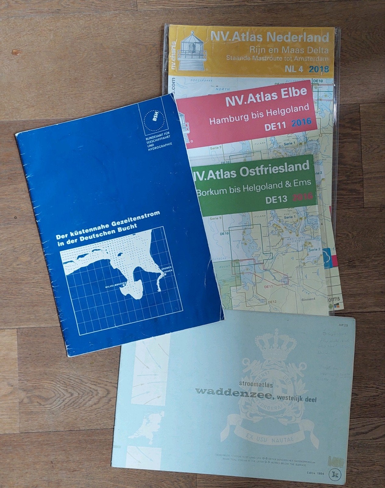 stroomatlas Duitse Bocht, staande mast route + kaarten, Ophalen, Gebruikt, Overige typen